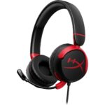 Headset Sem fio Kids HyperX Cloud Mini- Bluetooth com Bateria de até 25 Horas, Áudio até 85 dB Microfone Dobrável com Função Girar para Silenciar, Drivers de 30 mm, Preto (7G8F1AA)