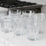 Jogo Kit 6 Copos Vidro Grosso 400ml Água Suco Drink Premium Cor Transparente Original line