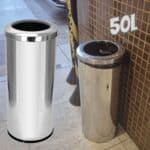 Lixeira Inox Com Aro 50 Litros