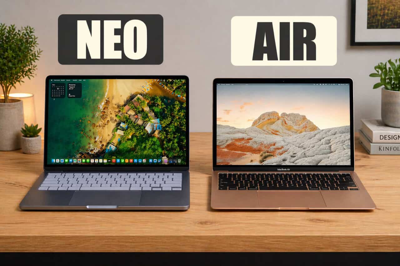 macbook neo vs macbook air qual vale mais a pena em 2026 MacBook NEO vs MacBook Air: qual vale mais a pena em 2026?