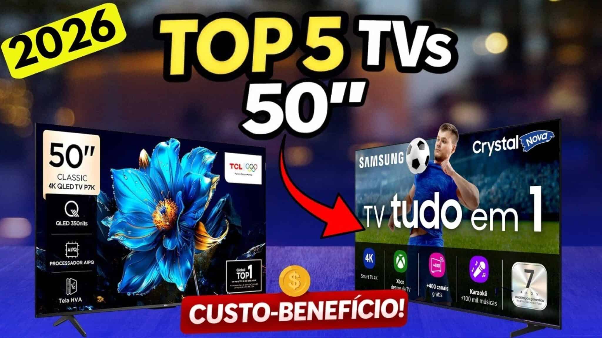 Melhor TV 50 Polegadas Custo-Benefício em 2026: Top 5 Atualizado com as ...