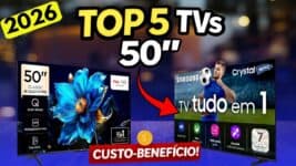 Melhor TV 50 Polegadas Custo-Benefício em 2026: Top 5 Atualizado com as Melhores Opções