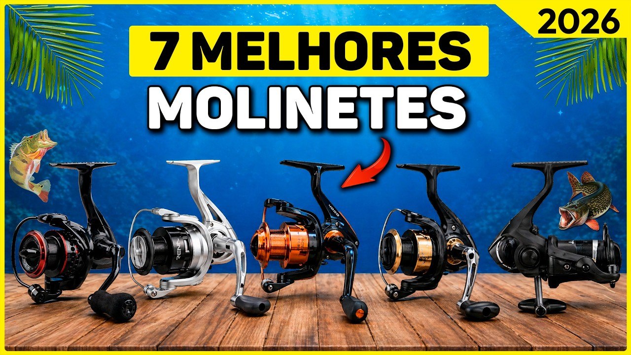 melhores molinetes para pesca em 2026 guia completo com os modelos mais vendidos Melhores molinetes para pesca em 2026: guia completo com os modelos mais vendidos