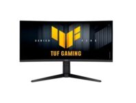Monitor Gamer Curvo ASUS TUF 34"", WQHD, 250Hz, 0.5ms, Fast VA, FreeSync Premium, Altura Ajustável, Som Integrado, Preto - VG34WQML5A