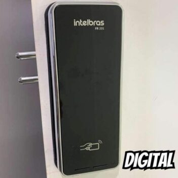 Fechadura Digital de Sobrepor Fr201 Preto Intelbras