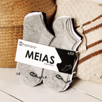 Kit 10 Pares Meias Zhamaro Premium Sapatilha Invisível Sport