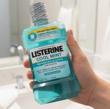 Listerine Cool Mint Enxaguante Bucal Sem Álcool, 500mL