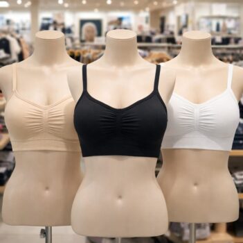 Kit 3 Top Sutiã Sensual Sem Costura Com Alça Ajustável