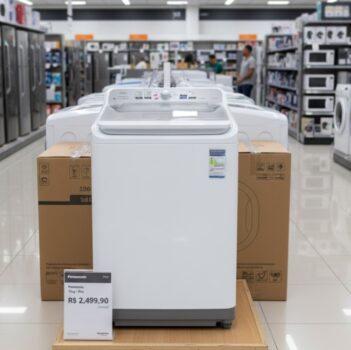 Panasonic Máquina de Lavar 15kg Branca 220v NA-F150B1W