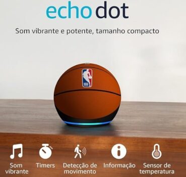 Echo Dot (Geração mais recente) | Edição Limitada Oficialmente Licenciado pela NBA