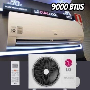 Ar Condicionado LG AI Dual Inverter Voice 9.000 BTUS Frio 220V S3-Q09AA31C