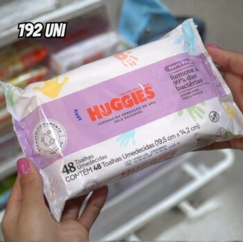 Lenços Umedecidos Huggies Rosto e Corpo Limpeza 4 x 48 Un