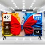 Smart TV TCL 43 Polegadas Full HD QLED S5K WiFi Bluetooth Google TV 2 HDMI HDR10 Dolby Audio 43S5K