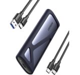 UGREEN Gabinete NVMe e SATA M.2 sem ferramentas, 10 Gbps USB C 3.2 Gen2, compatível com acabamento UASP, gabinete SSD NVMe compatível com chaves M e B&M SSDs 2280/2230/2242/2260