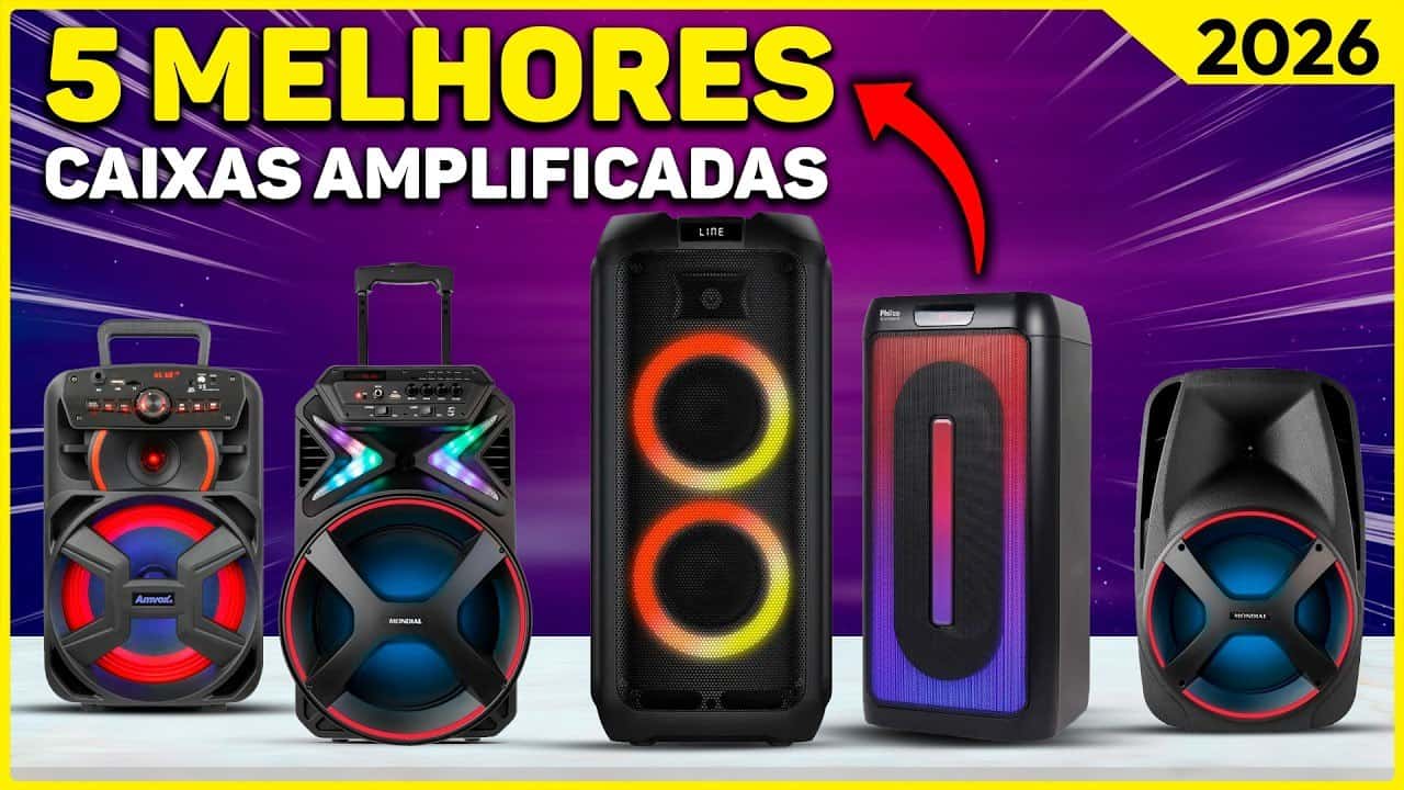 as 5 melhores caixas amplificadas para comprar em 2026 potencia graves fortes e melhor custo beneficio As 5 Melhores Caixas Amplificadas para Comprar em 2026: Potência, Graves Fortes e Melhor Custo-Benefício