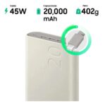 Bateria Carregador Portatil 3x USB-C 20000mAh Super Rapida 45W