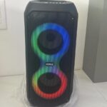 Caixa de Som Bluetooth Caixinha Grande 2 Altos Falantes 10w-hz 5.0 Boombox Com Radio Fm E Entrada Usb Pendrive