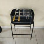 Churrasqueira Móvel Pro Tork De Aço Grill + Grelha + Espetos Cor Preto
