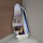 Espelho Lopazzi Orgânico 90 E 70cm Retrô Quarto Closet Casa