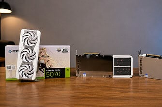 GALAX RTX 5070 Luna OC Surge com Backplate Espelhado e Visual que Parece Produto Conceito