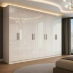 Guarda Roupa Casal Branco Paris 8 Portas 4 Gavetas Espresso Móveis