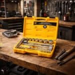 Jogo Kit De Soquetes Ferramentas Manuais Chave Catraca Reversível 1/2 Pol 8 A 32mm Cor Amarelo Bcs022 The Black Tools
