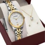 Kit Relógio Mondaine Bicolor Feminino 32795lpmkbe3k1