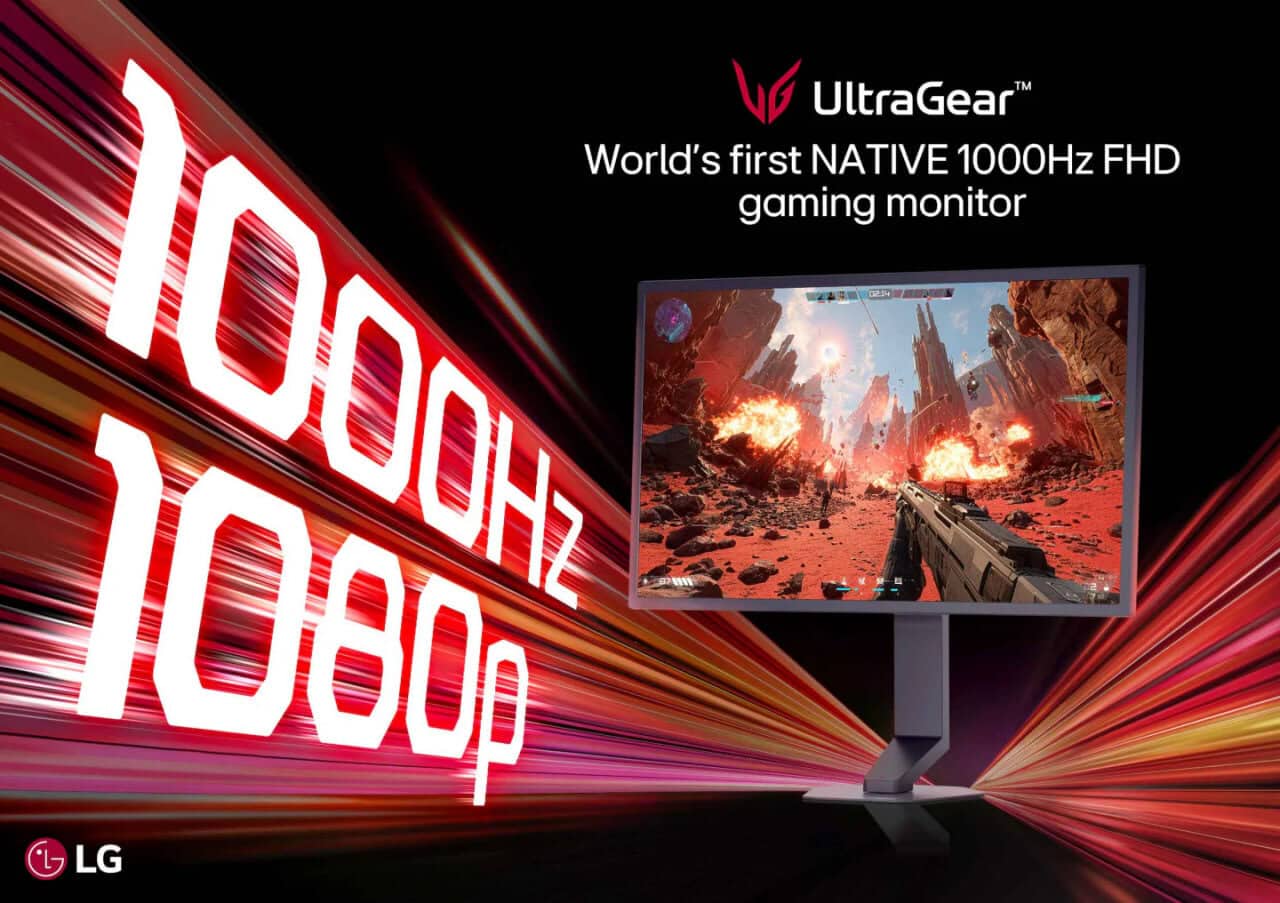 lg ultragear 25g590b e revelado como o primeiro monitor full hd nativo de 1000 hz do mundo LG UltraGear 25G590B é Revelado como o Primeiro Monitor Full HD Nativo de 1000 Hz do Mundo