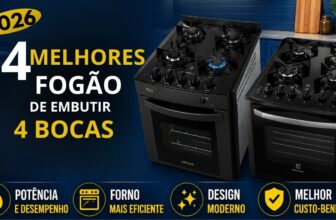 Melhores Fogões de Embutir 4 Bocas em 2026: Os Modelos Que Realmente Valem a Pena