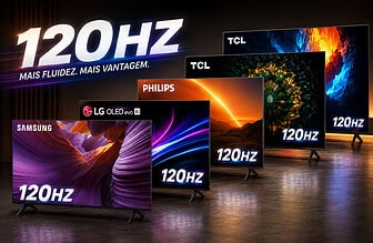 Melhores TVs Gamer 120 Hz para PS5, Xbox Series e PC em 2026