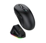 Mouse Gamer Sem Fio Fire Phoenix 24000dpi Paw3311 Bk-r3x Cor Preto