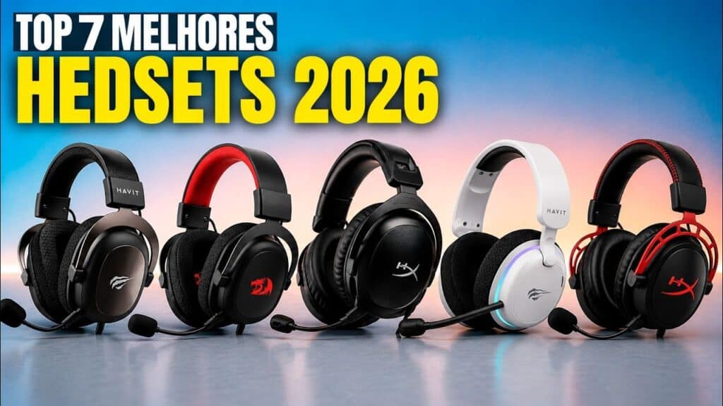 Os 7 Melhores Headsets Gamer Custo-Benefício para Comprar em 2026
