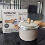 Panela De Pressão Ceramic Life Pressure 4,2l Areia Brinox