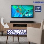 Samsung Combo Smart TV 32" HD H5000F + Soundbar Samsung HW-B400F