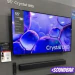 Samsung Combo Smart TV 55" Crystal UHD 4K U8600F + Soundbar HW-B400F