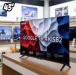 SEMP, Smart TV 4K UHD, 43“, Google TV, Google Assistente, Comando por Voz, Googlecast Integrado, Design Sem Bordas, Dolby Audio, 43S62