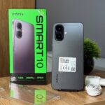 Smartphone Infinix Smart 10 4GB RAM 256GB SSD Câmera 8MP + IA, Tela 6.67 HD+ 120Hz, Bateria 5000mAh, Processador T7250, Android 15 Go, Dual Chip - Preto