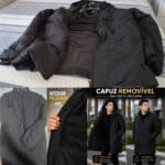 Sobretudo Masculino Jaqueta Puffer Bobojaco Comprido Capuz
