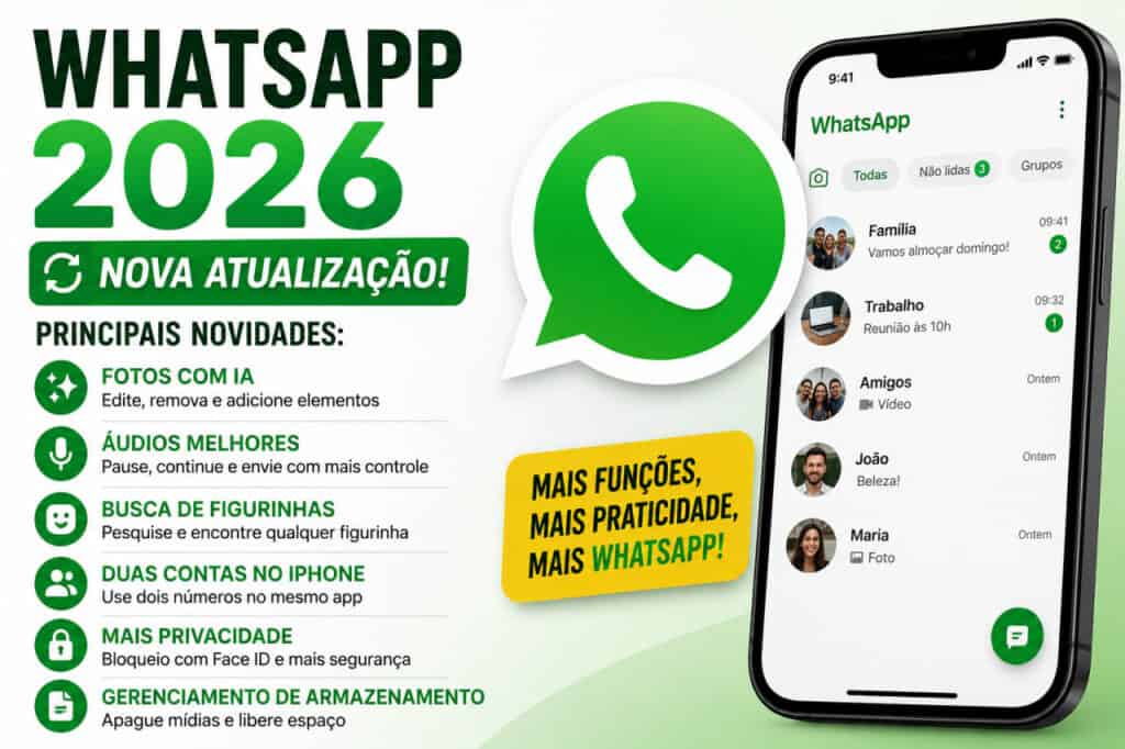WhatsApp 2026: Todas as Novidades da Nova Atualização Que Já Estão ...
