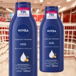 2 Loção Nivea Body Milk Hidratante Pele Seca Extrasseca