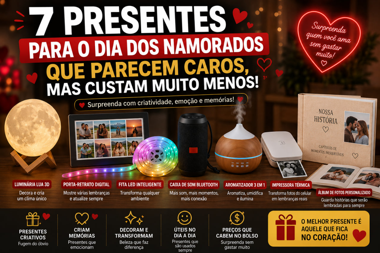 7 presentes para o dia dos namorados que parecem caros mas custam muito menos do que voce imagina 7 Presentes para o dia dos Namorados Que Parecem Caros, Mas Custam Muito Menos do Que Você Imagina