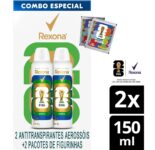 Antitranspirante Rexona Aerossol Bamboo | Kit, 2 Unidades de 150ml, 2 Pacotes de Figurinhas, Edição Limitada Copa do Mundo da FIFA 26