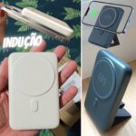 Carregador Portátil Power Bank Indução 10.000 Magsafe com suporte dobrável Geonav