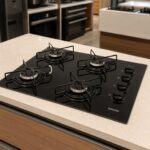Cooktop 4 Bocas Itatiaia Essencial com Mesa de Vidro Temperado e Acendimento Automático Preto Bivolt