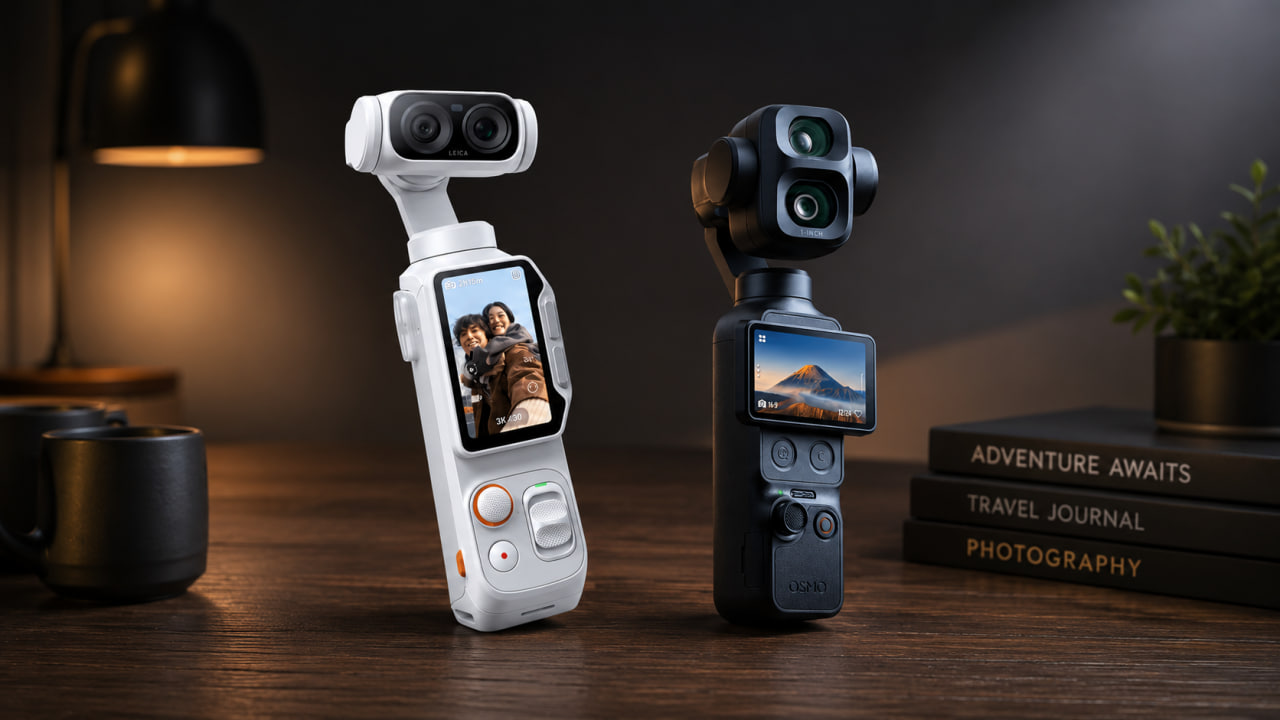 dji osmo pocket 4p vs insta360 luna ultra comecou a guerra das melhores cameras pocket para criadores de conteudo DJI Osmo Pocket 4P vs Insta360 Luna Ultra: começou a guerra das melhores câmeras pocket para criadores de conteúdo