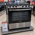 Fogão Brastemp 5 Bocas Cor Inox Com Turbo Chama - BFS5GDR 110V