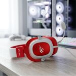 Havit Headphone Fone de Ouvido H2002d Red, Gamer, com Microfone, Falante 53mm, Plug 3, 5mm: compatível com XBOX ONE e PS4, HV-H2002d Cor Vermelho e Branco
