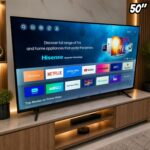 Hisense Smart TV 4K 50" Polegadas 50A6NV com Dolby Vision, HDR10, HLG, Dolby Gaming, Film Maker, DTS Virtual X, Compatibilidade Alexa e Google Home