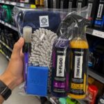 Kit V-Floc Shampoo Neutro Super Concentrado Automotivo + Cera Liquida Protetora Tok Final Vonixx Luva Pano Microfibra
