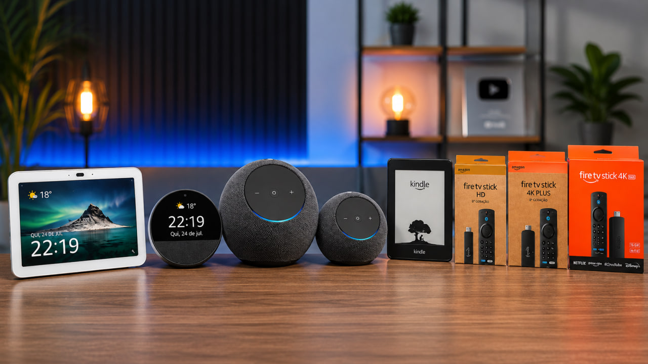 amazon echo kindle e fire tv qual dispositivo vale a pena comprar no prime day 2026 Amazon Echo, Kindle e Fire TV: Qual Dispositivo Vale a Pena Comprar no Prime Day 2026?